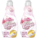 Bingo Soft Konsantre Çamaşır Yumuşatıcısı Manolya 1440 ml x 2 Adet - 1,44 lt