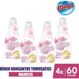 Bingo Soft Konsantre Çamaşır Yumuşatıcısı Manolya 1440 ml X 4 Adet - 1,44 lt
