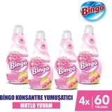 Bingo Soft Konsantre Çamaşır Yumuşatıcısı Mutlu Yuvam 1440 ml X 4 Adet - 1,44 lt