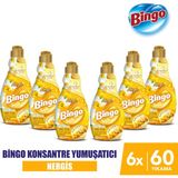 Bingo Soft Konsantre Çamaşır Yumuşatıcısı Nergis 1440 ml X 6 Adet - 1,44 lt