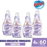 Bingo Soft Konsantre Çamaşır Yumuşatıcısı Sensitive 1440 ml X 4 Adet - 1,44 lt