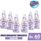Bingo Soft Konsantre Çamaşır Yumuşatıcısı Sensitive 1440 ml X 6 Adet - 1,44 lt