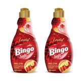 Bingo Soft Lovely Konsantre Çamaşır Yumuşatıcısı, 1440 ml, 2'li Paket, 60 Yıkama