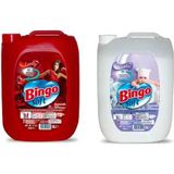 Bingo Soft Sensitive Çamaşır Yumuşatıcısı 2 x 5 L + Lovely Çamaşır Yumuşatıcısı 2 x 5 L