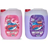 Bingo Soft Yumuşatıcı 5 lt Gülpembe ve Lavanta 2 li Karma Paket