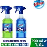 Bingo Sprey Yağ Çözücü 900 MLX1 + Bingo Sprey Kireç Sökücü 900 MLX1