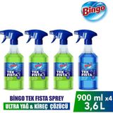 Bingo Sprey Yağ Çözücü 900 MLX3 + Bingo Sprey Kireç Sökücü 900 MLX1