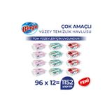 Bingo Yüzey Temizleme Havlusu Sevilen Kokular Lovely&Mutlu Yuvam&Ferah Evim 96 Adetx12 (1152 Yaprak)