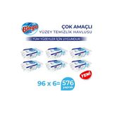 Bingo Yüzey Temizlik Havlusu Large Beyaz Sabun 96X6 (576 Yaprak)