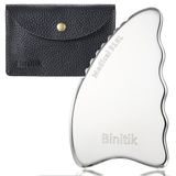 Binitik Gua Sha Yüz Aleti, Tıbbi 316L Paslanmaz Çelik Gua Sha Tarak, Yüz ve Vücut için, Geleneksel Akupunktur Terapisi için Gua Sha Masaj Aleti, Günlük Yaşlanma Karşıtı Sağlık ve Cilt Bakım Aracı