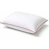 Binna Soft Cloud Support Biyeli Yastık 50X70 cm 1100 gr Boncuk Silikon Elyaf Dolgulu - Pembe - 50 x 70 cm