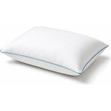 Binna Soft Comfort Touch Biyeli Yastık 2'li Paket 50X70 cm 1000 gr Boncuk Silikon Elyaf Dolgulu - Bebe Mavisi - 50 x 70 cm - Açık Mavi