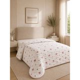Binna Soft Elanora Pamuklu Çift Kişilik 200 x 230 cm Çok Amaçlı Yatak Örtüsü / Pike - Kırmızı