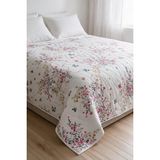 Binna Soft Kapitone Çok Amaçlı Çift Kişilik Yatak Örtüsü 200X220 cm - Beyaz - 200 x 220 cm