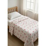 Binna Soft Kapitone Çok Amaçlı Tek Kişilik Yatak Örtüsü 150X220 cm - Beyaz - 150 x 220 cm