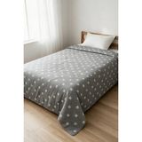 Binna Soft Kapitone Çok Amaçlı Tek Kişilik Yatak Örtüsü 150X220 cm - Gri - 150 x 220 cm