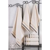 BİNNUR HOME NATURAL 6'LI HAVLU SETİ (3 BANYO 3 EL HAVLUSU) HAMAM TAKIMI I SAUNA TAKIMI