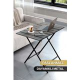 Bino Çalışma Masası Metal Ayaklı Ders Çalışma Masası Ahşap Masa Kamp Masası Mutfak Masası Şık Ofis Masası