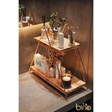 Bino Üçgen Masa Servis Rafı Dekoratif Mutfak Banyo Düzenleyici
