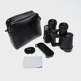 Binoculars 150X150 Kauçuk Kaplamalı Avcılık ve Kamp Dürbün Siyah