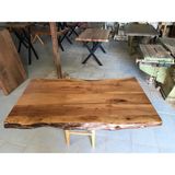 Bintaş Mobilya Ceviz Ağacı Kütük Masa Üstü Tablası 80x140.cm