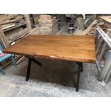 Bintaş Mobilya Ceviz Rengi Kütük Masa 140X80.CM