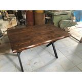 Bintaş Mobilya Ceviz Rengi Kütük Masa Modeli 120X80.CM