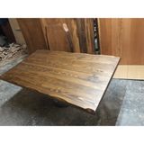 Bintaş Mobilya Ceviz Rengi Kütük Masa Üstü Imalatı 140X80.CM
