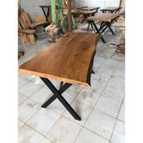 Bintaş Mobilya Doğal Ceviz Ağacı Kütük Masa 80X150.CM