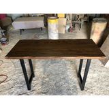 Bintaş Mobilya Doğal Kütük Ağaç Bar Masası Modelleri 60X160.CM