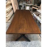 Bintaş Mobilya Gürgen Ağacı Ceviz Kütük Masa Modelleri 90X180.CM
