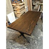Bintaş Mobilya Koyu Ceviz Kütük Masa 150X70.CM
