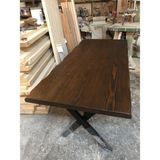 Bintaş Mobilya Koyu Ceviz Renk Kütük Masa 75X160.CM