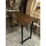 Bintaş Mobilya Kütük Ağaç Bar Masası Koyu Ceviz 60X150.CM