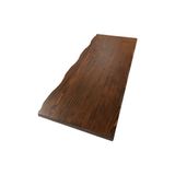 Bintaş Mobilya Kütük Ağaç Masa Üstü Ceviz Rengi 120X60.CM