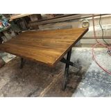 Bintaş Mobilya Kütük Ahşap Yemek Odası Salon Masası 180X80.CM