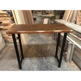 Bintaş Mobilya Kütük Bar Masası Ceviz Rengi 120X50.CM
