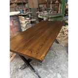 Bintaş Mobilya Kütük Masa Ceviz Rengi 180X80.CM
