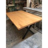 Bintaş Mobilya Naturel Kayın Ağacı Kütük Masa 85X140.CM