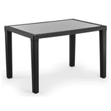 Bintaş Mobilya Siyah Dış Mekan Modeli 120x80 cm Bahçe Restaurant Masası