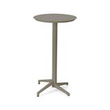 Bintaş Mobilya Vizon Rengi Yuvarlak Katlanabilir 60 cm Bahçe Bar Masası
