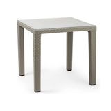 Bintaş Mobilya Vizon Renk Dış Mekan 80x80 cm Bahçe Cafe Masası