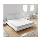 Bio Cotton Penye Lastikli Çarşaf %100 Pamuk Tek Çift Battal Boy - Beyaz - 180 x 200 cm