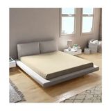 Bio Cotton Penye Lastikli Çarşaf %100 Pamuk Tek Çift Battal Boy ? Kişilik - Krem - 100 x 200 cm