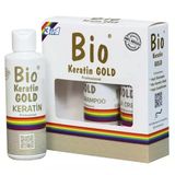 Bio Keratin Gold 150 Ml + 150 Ml Saç Kremi + 150 Ml Şampuan Brezilya Fönü 5 Ay Kalıcı