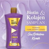 Bio Keratin Gold Biotin & Kolajen Yeniden Yapılandırıcı Etkili Tuzsuz Şampuan 700 ml - Saç Dökülme Karşıtı