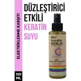 Bio Keratin Gold Brezilya Fönü Keratini Suyu 150 ml Pürüzsüzleştirici Etkili Plastik Sprey