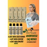 Bio Magic Amonyaksız Saç Boyası 6.72 Koyu Küllü Kumral x 4 Adet & 20 Vol. Oksidan 4 Adt