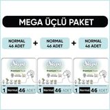 Bio Natural Premium Plus Hijyenik Ped Mega Paket Normal 46X3 (138 Adet)