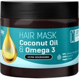 Bio Naturell % 100 Organik Besleyici Sac Maskesi Hindistan Cevizi Yağı ve Omega 3 295 ml